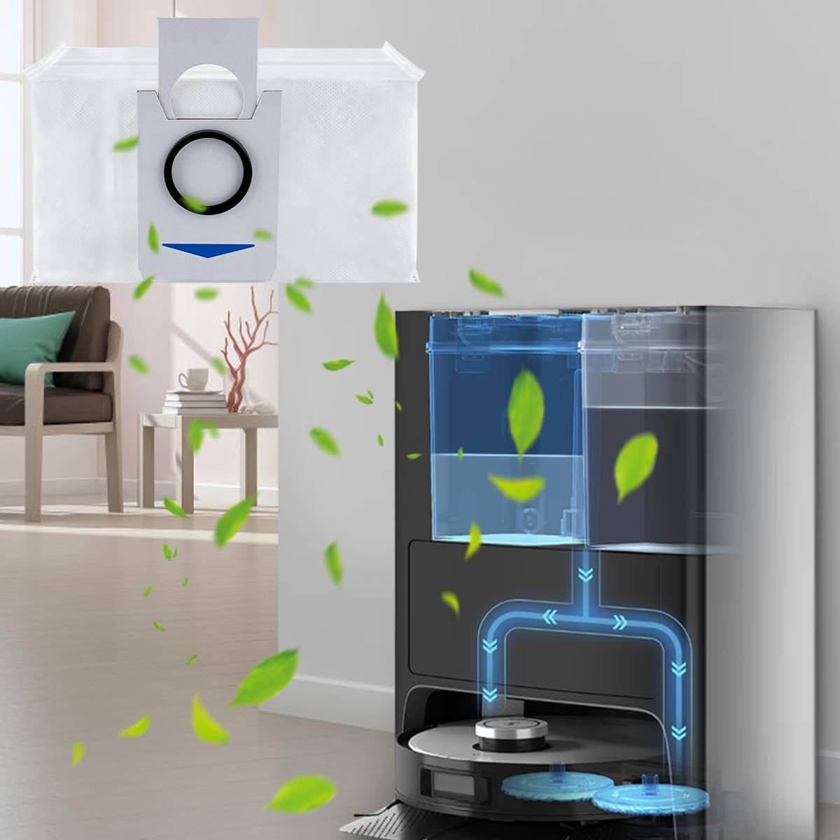 Zubehör für Ecovacs Deebot X1 Omni/Turbo Robot Staubsauger 15 Teile