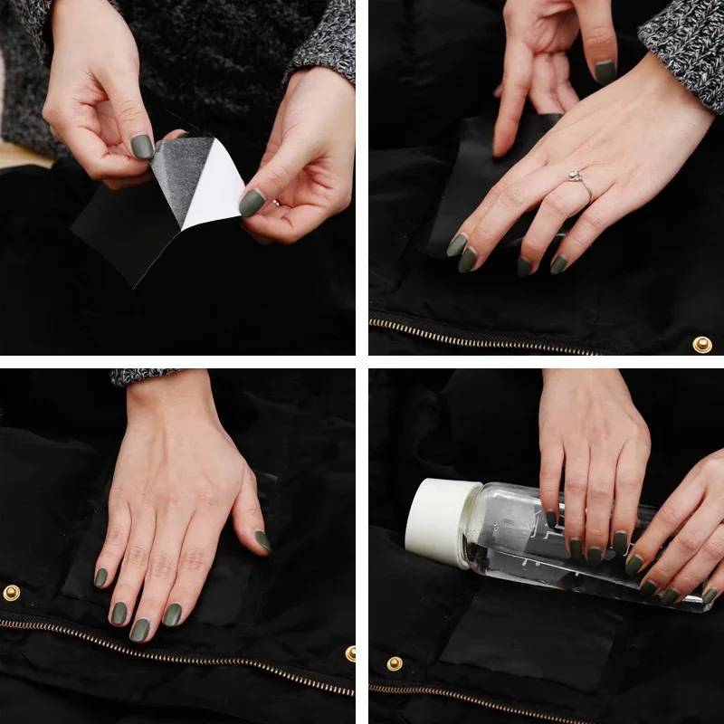 10 Blatt selbstklebende Daunenjackenflicken für Schlafsäcke, Regenmäntel, Zelte Tree