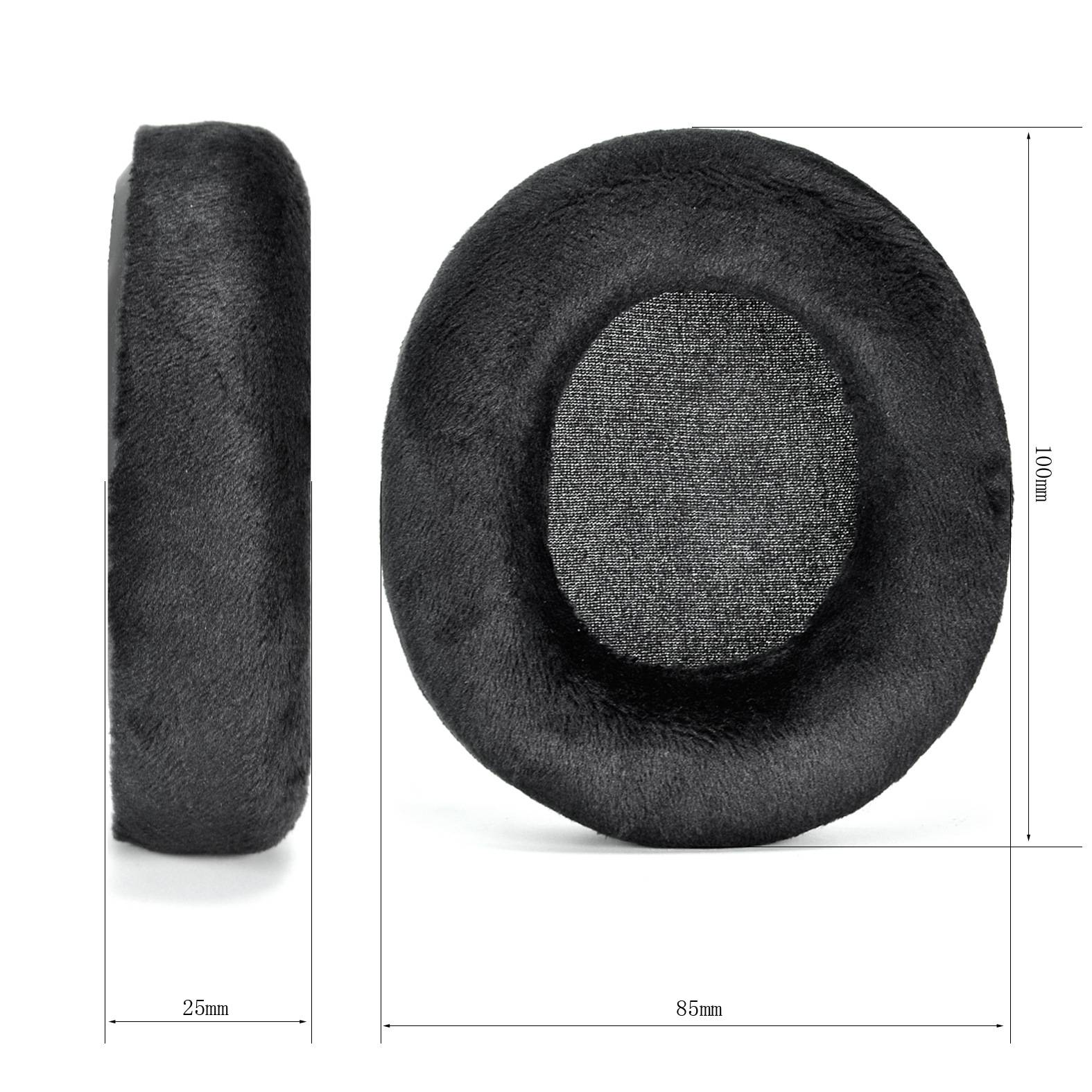 Ohrpolster für SteelSeries Arctis Prime/1/3/5/7/9/9X/Pro aus weichem Plüsch Black