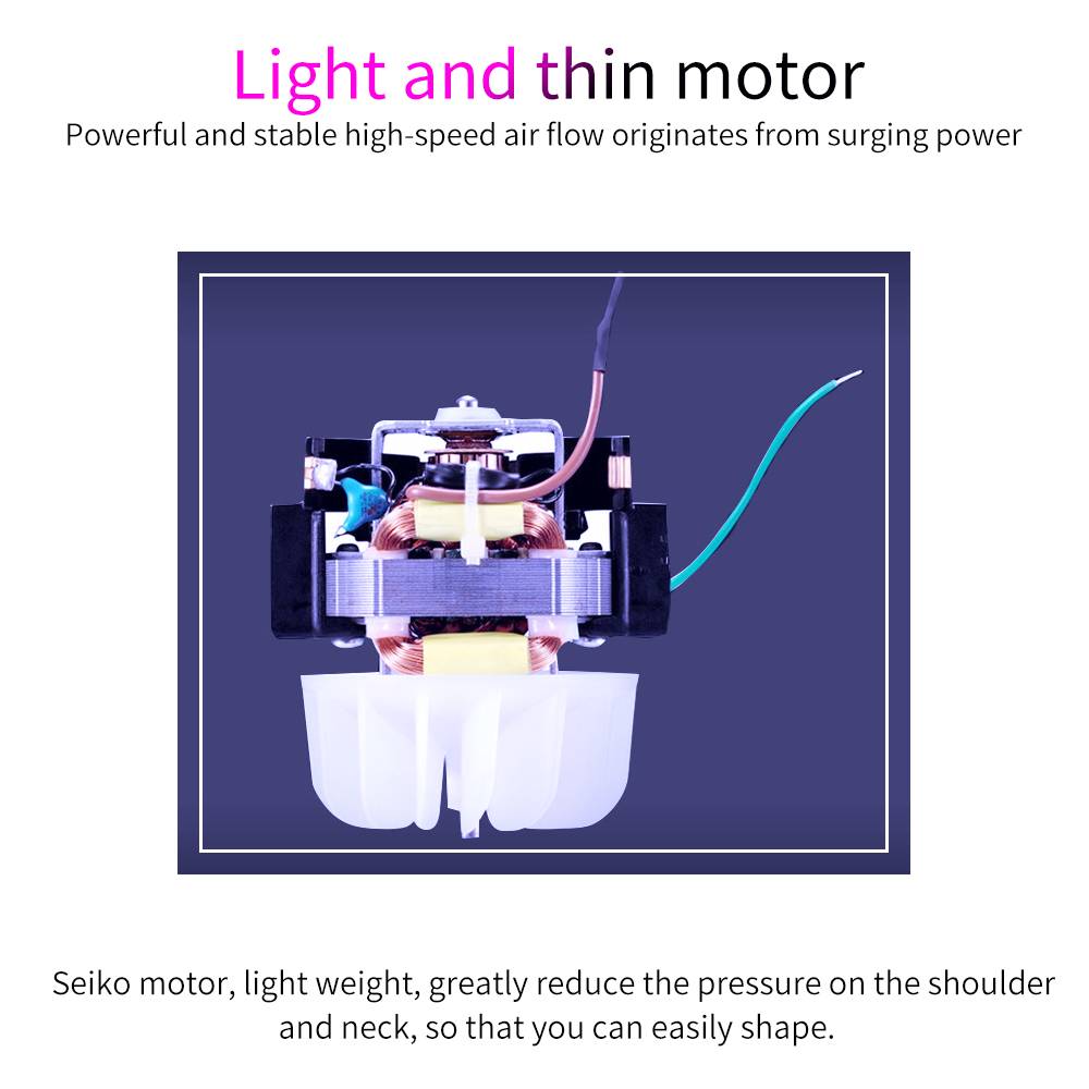 Haartrockner mit Diffusor und Konzentrator 5 Geschwindigkeiten 2000W