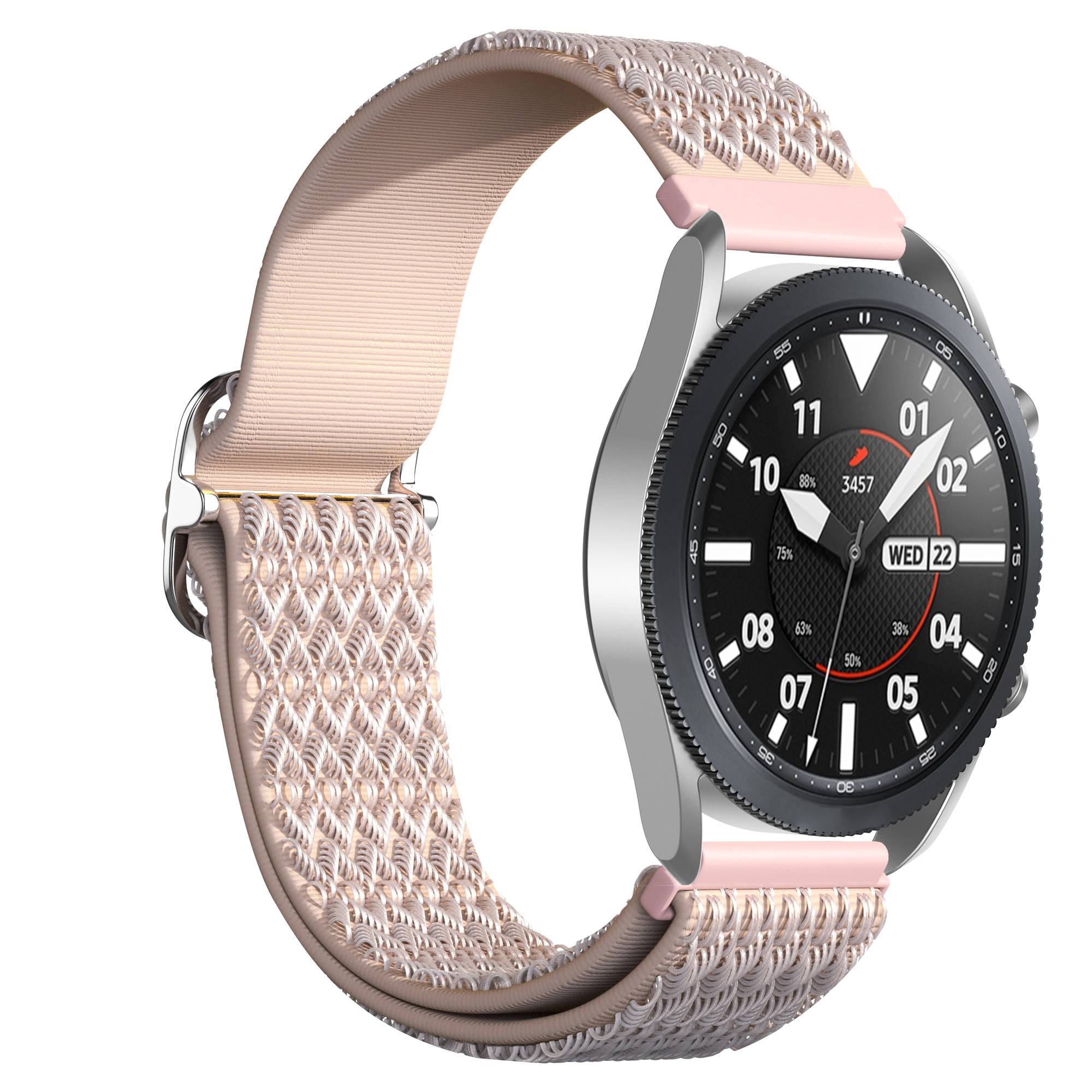 Nylon-Uhrenarmband für Samsung Galaxy Watch 4 40 mm/44 mm Black