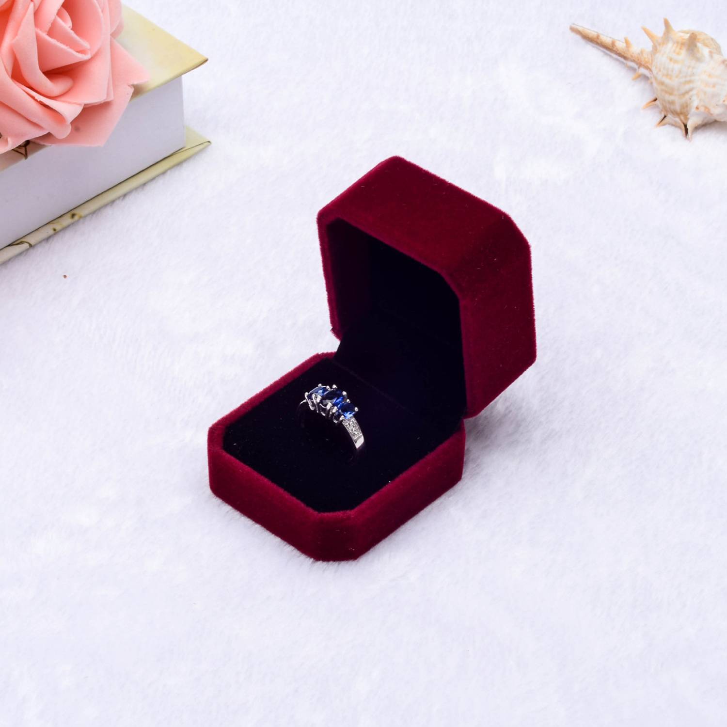 Schmuckschatulle für Ring DarkRed