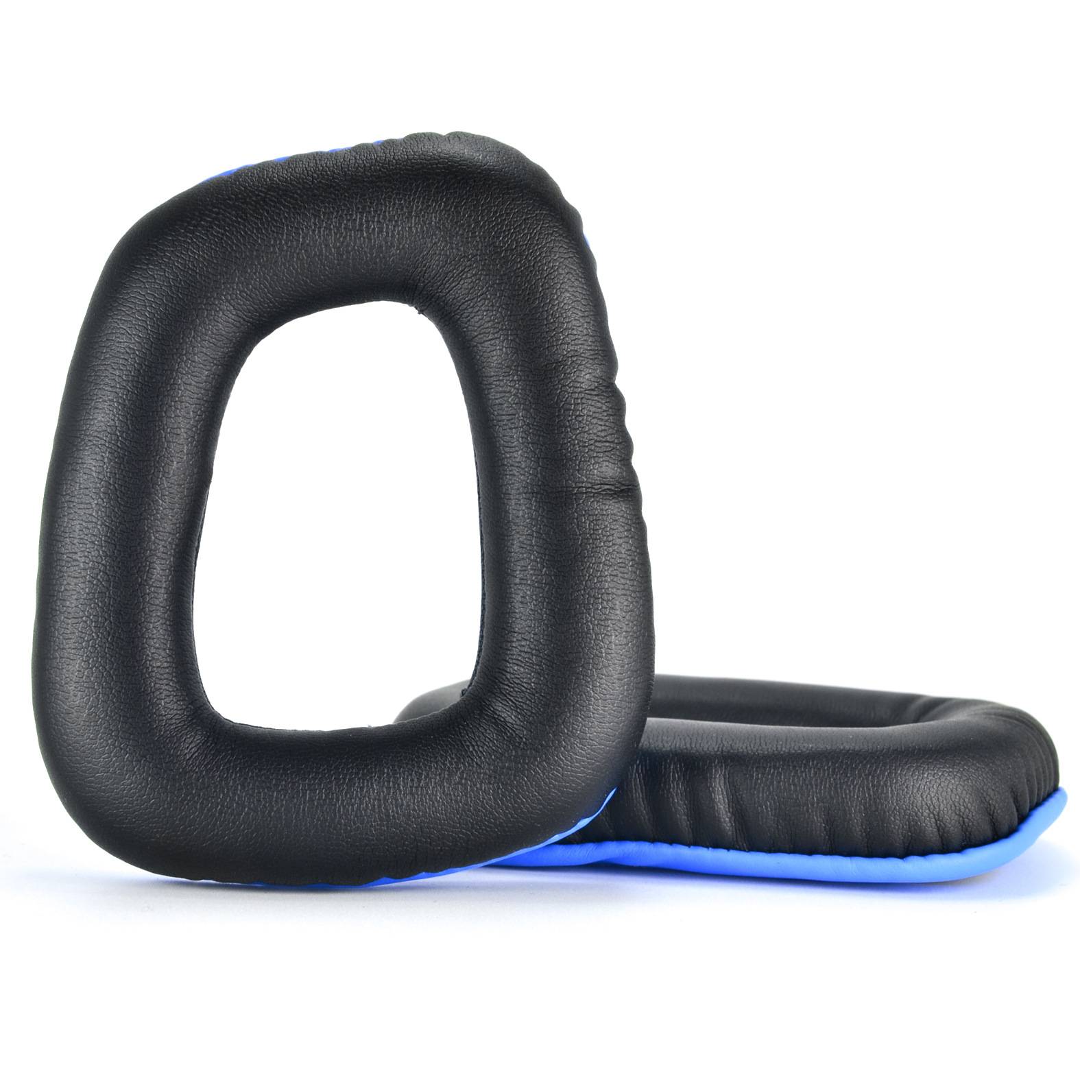 PU-Ohrpolster für Logitech G35 G930 G430 F450 G331 G231 G431 G432 Black+Blue