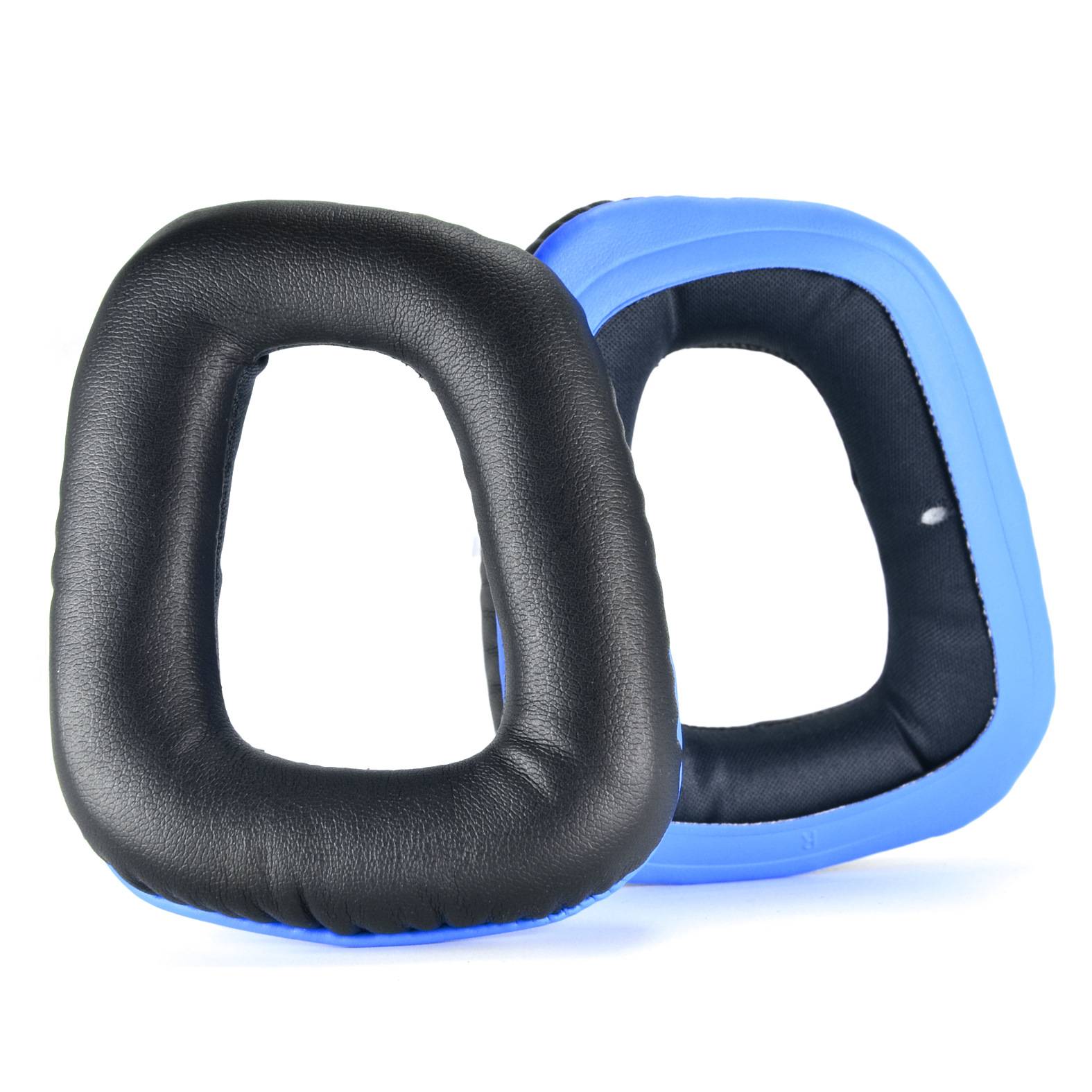 PU-Ohrpolster für Logitech G35 G930 G430 F450 G331 G231 G431 G432 Black+Blue