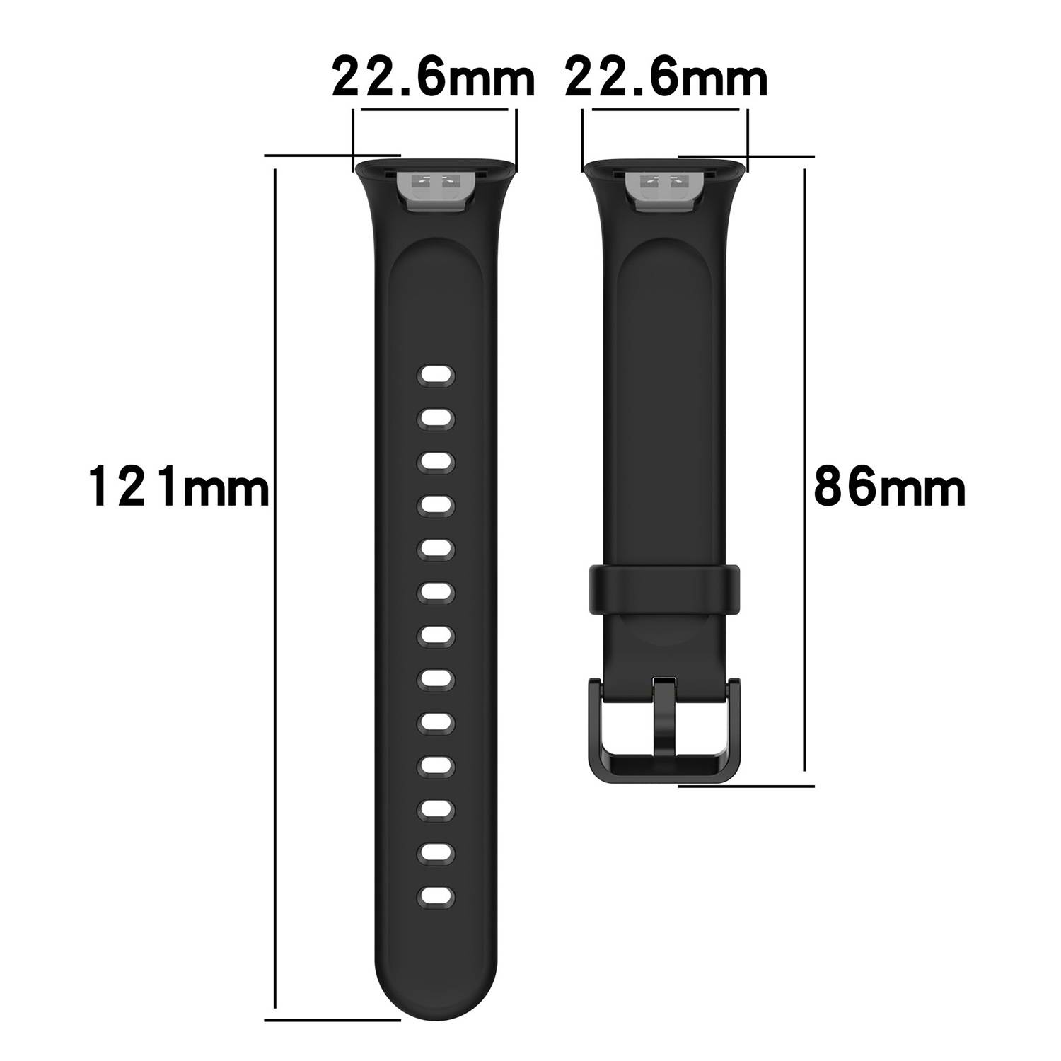 Ersatz-Uhrenarmband für Xiaomi Mi Band 7 Pro Black