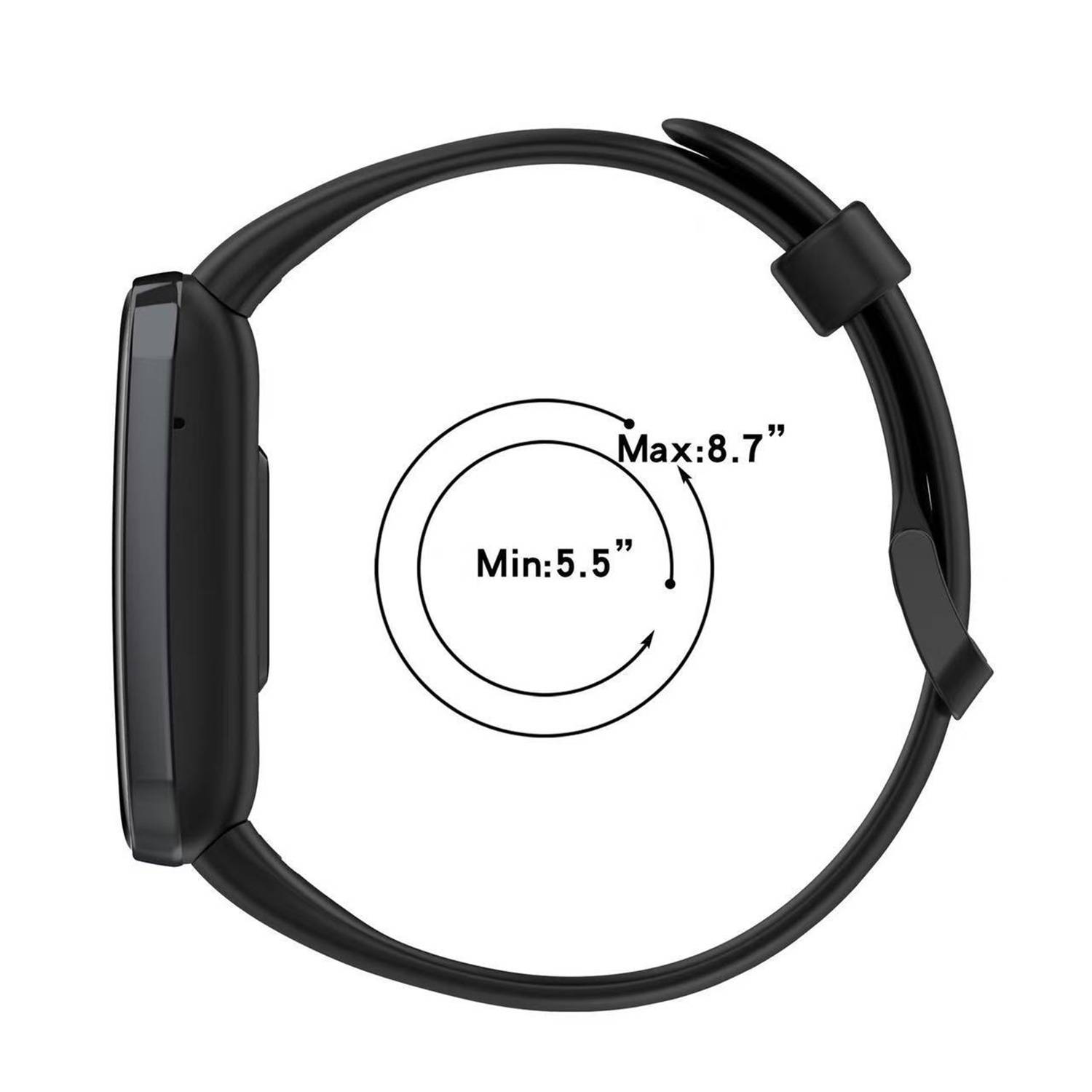 Ersatz-Uhrenarmband für Xiaomi Mi Band 7 Pro Black