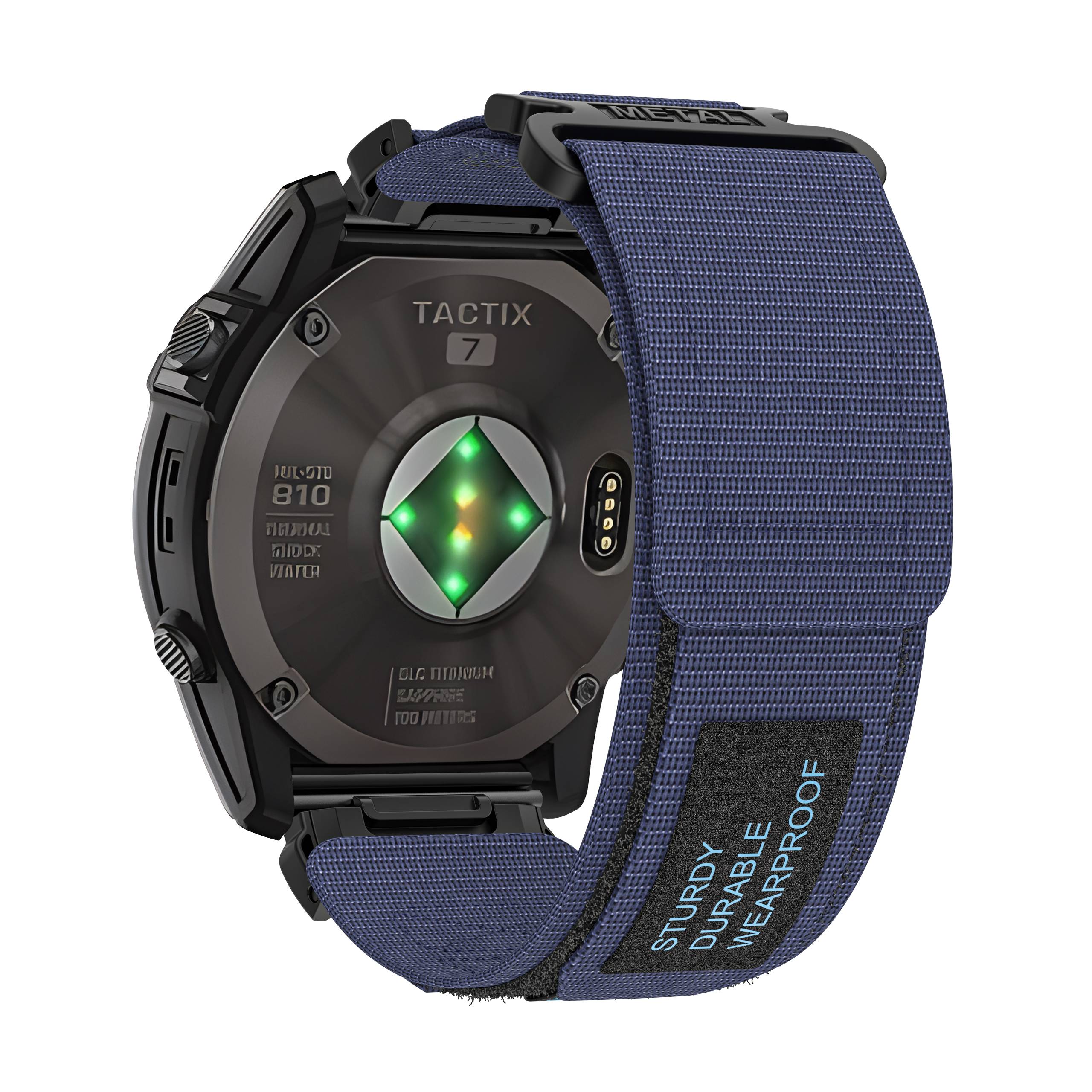 Nylon-Uhrenarmband für Garmin Watch Blue 22 mm