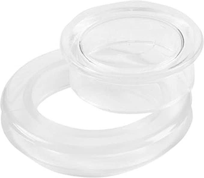 Schirmlochring und Kappenset Transparent
