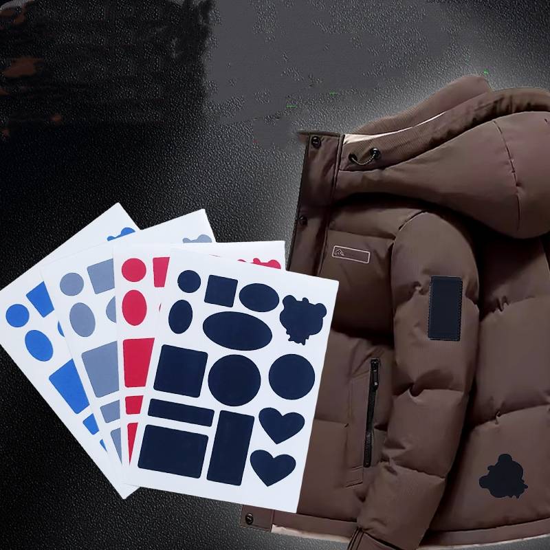 10 Blatt selbstklebende Daunenjackenflicken für Schlafsäcke, Regenmäntel, Zelte Red