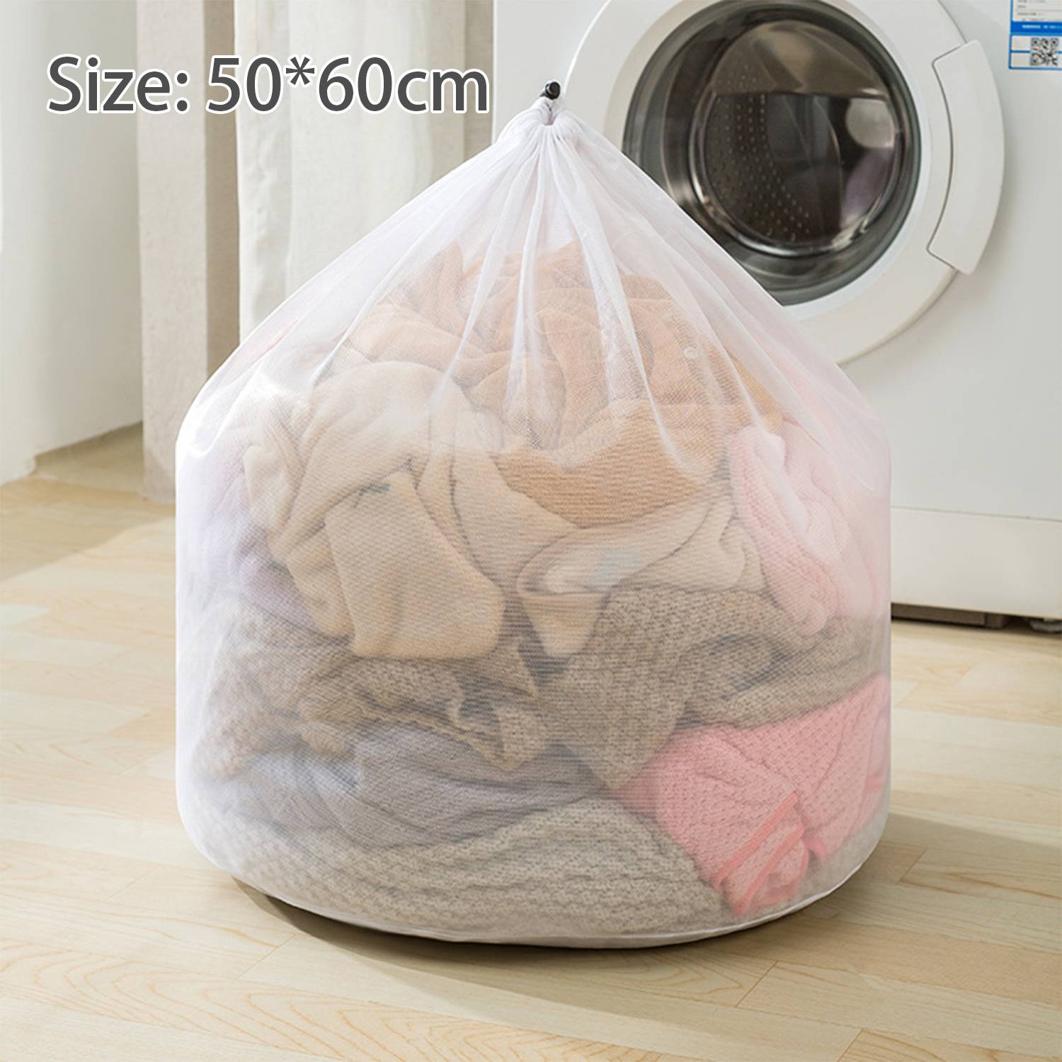 Wäschesäcke aus Finnnet, 3er-Pack 50x60 cm