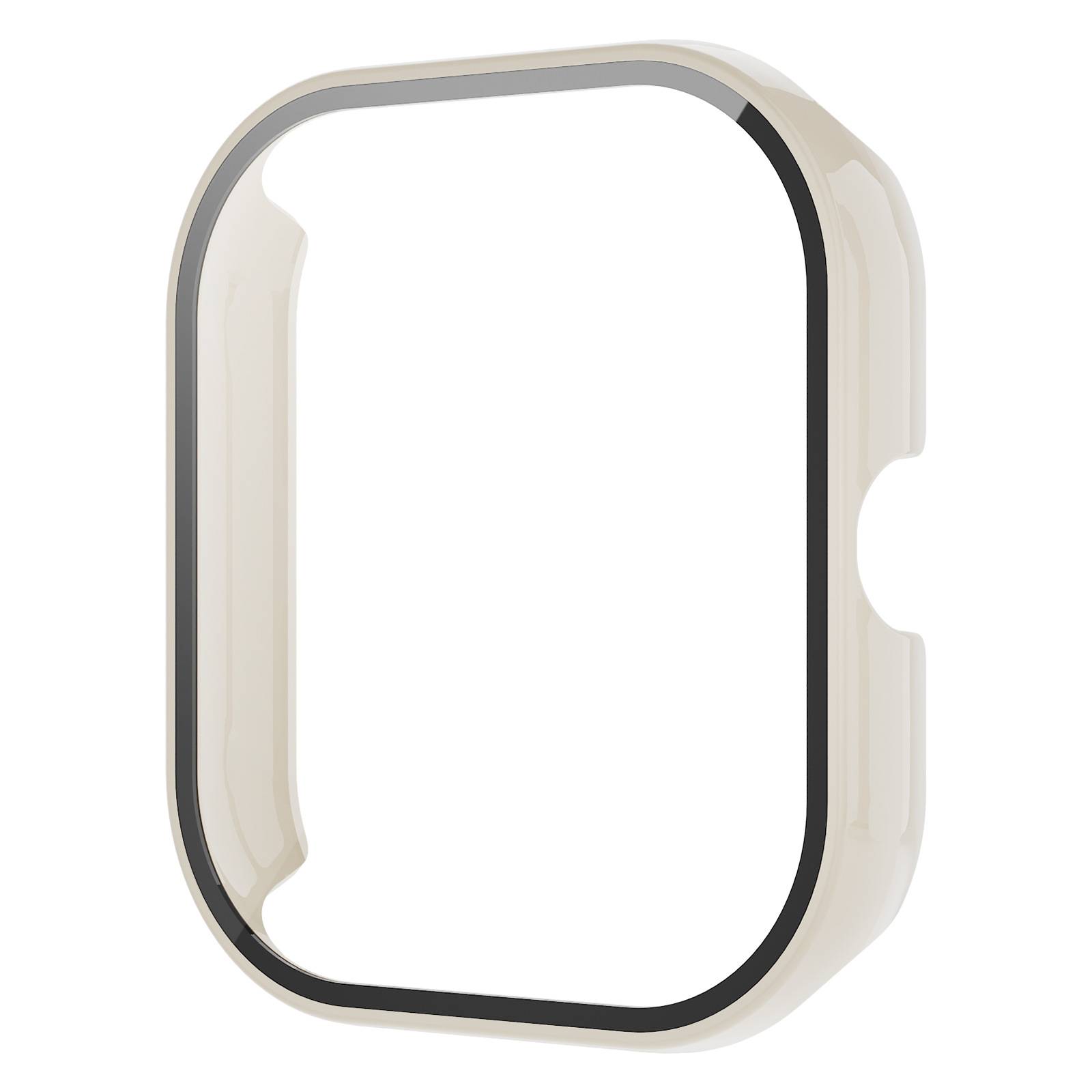 Hülle mit Displayschutzfolie für Redmi Watch 4 White