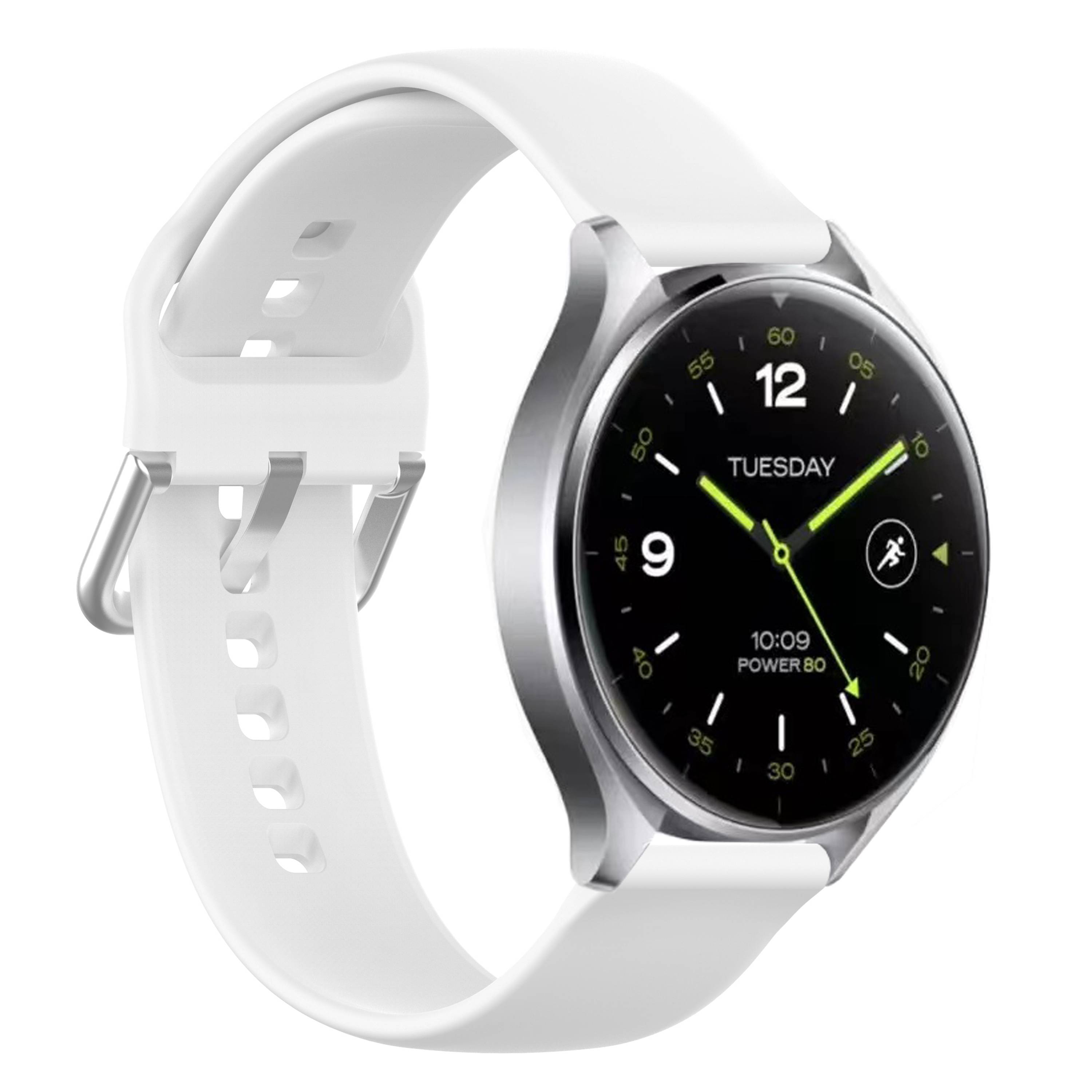 20 mm Silikonarmband für Garmin/Vivomore White