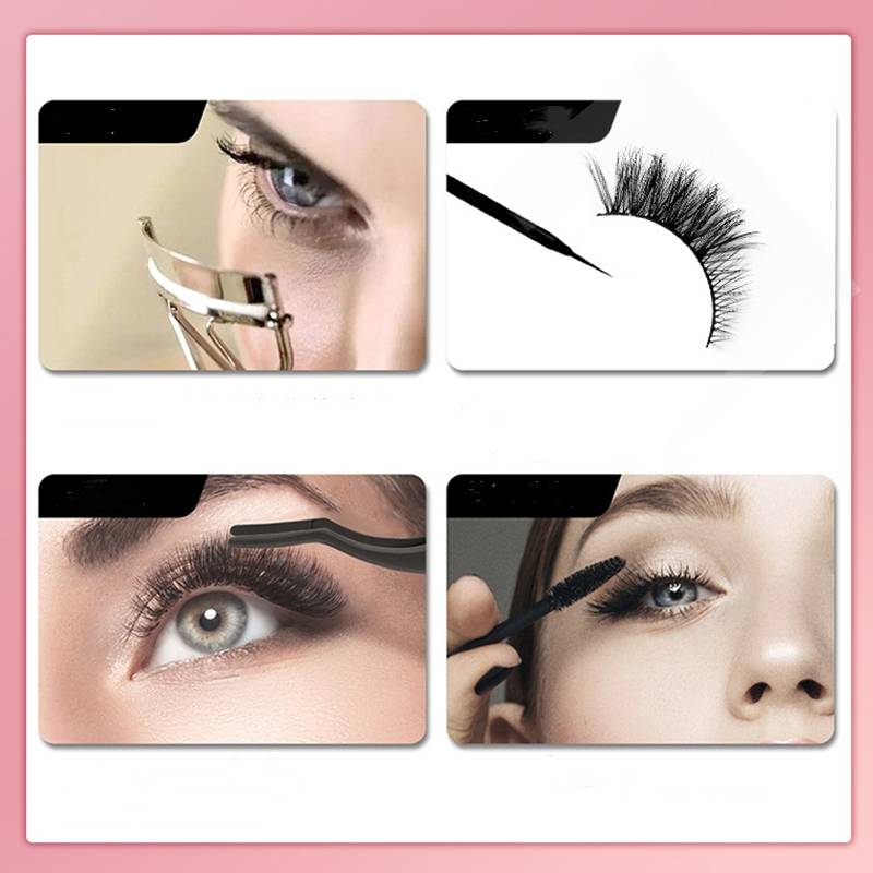 Natürliche künstliche Wimpern 7-Paar LZM-HZ