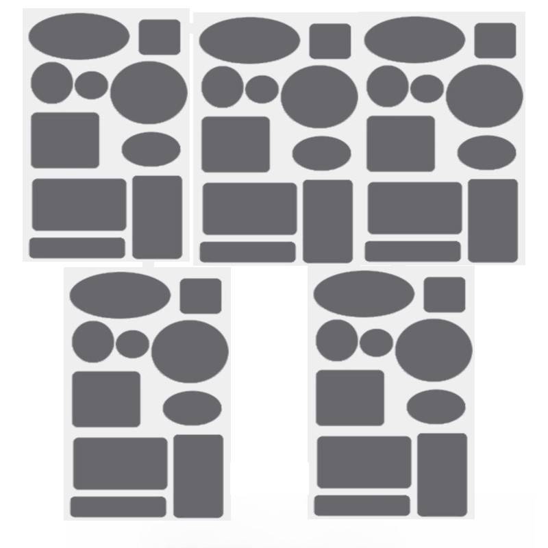 Selbstklebende, wasserfeste Reparaturflicken, 5 Blatt NavyBlue