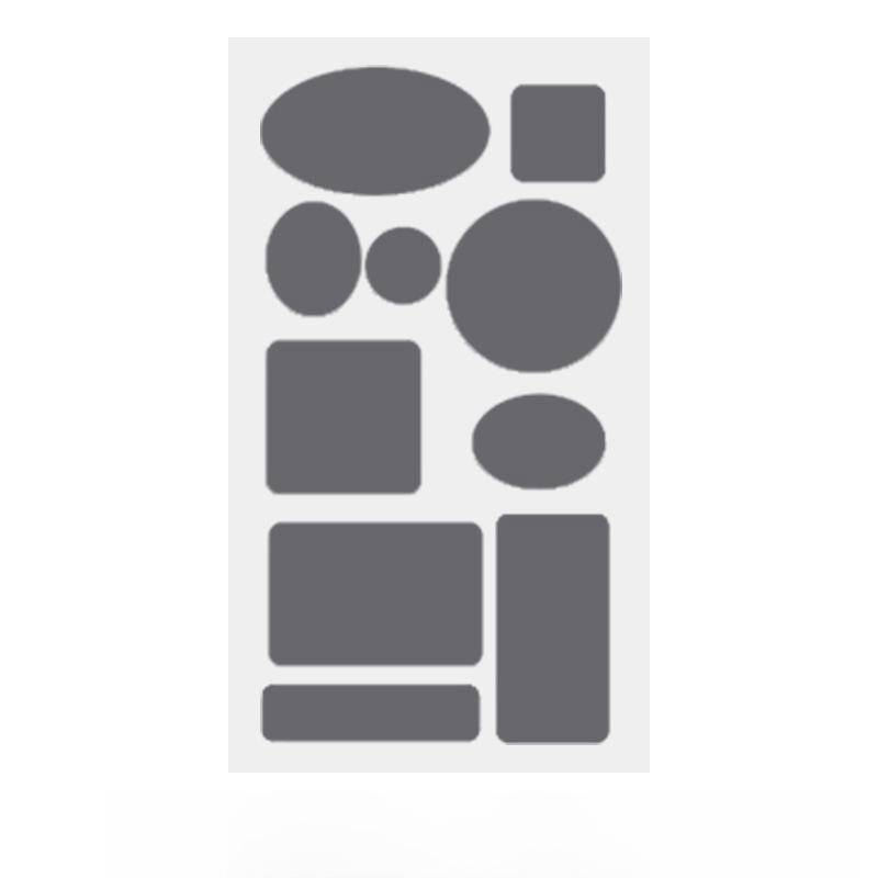 Selbstklebende, wasserfeste Reparaturflicken, 5 Blatt NavyBlue