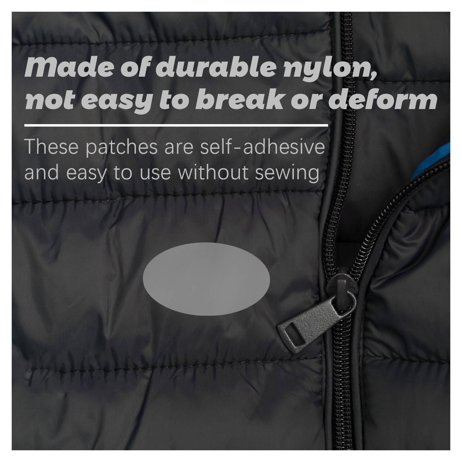 Selbstklebende, wasserfeste Reparaturflicken, 5 Blatt NavyBlue