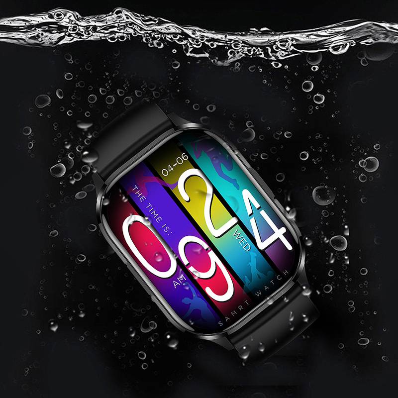 Smartwatch mit verschiedenen Sportmodi, Bluetooth-Anrufen, wasserdicht Black