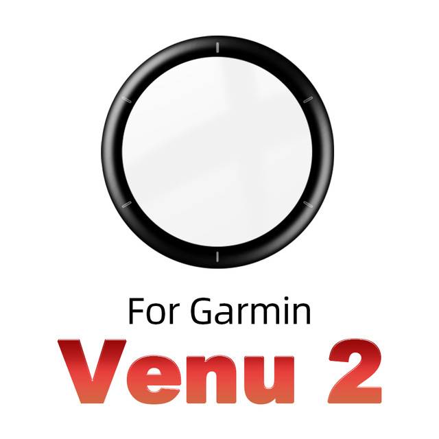 Uhrenfolie Displayschutzfolie für Garmin Schwarz Garmin Venu2