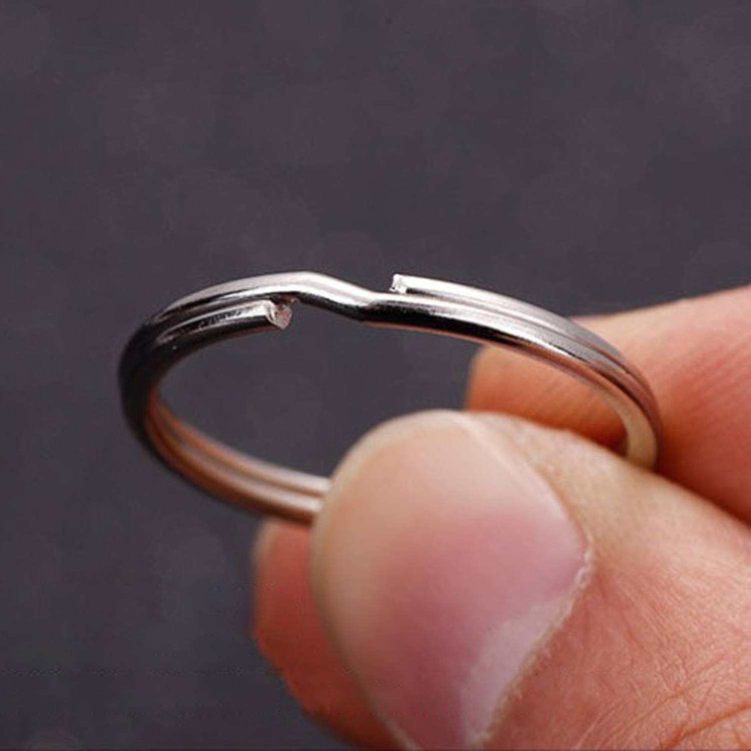 Flache Schlüsselanhänger, 100er-Pack S