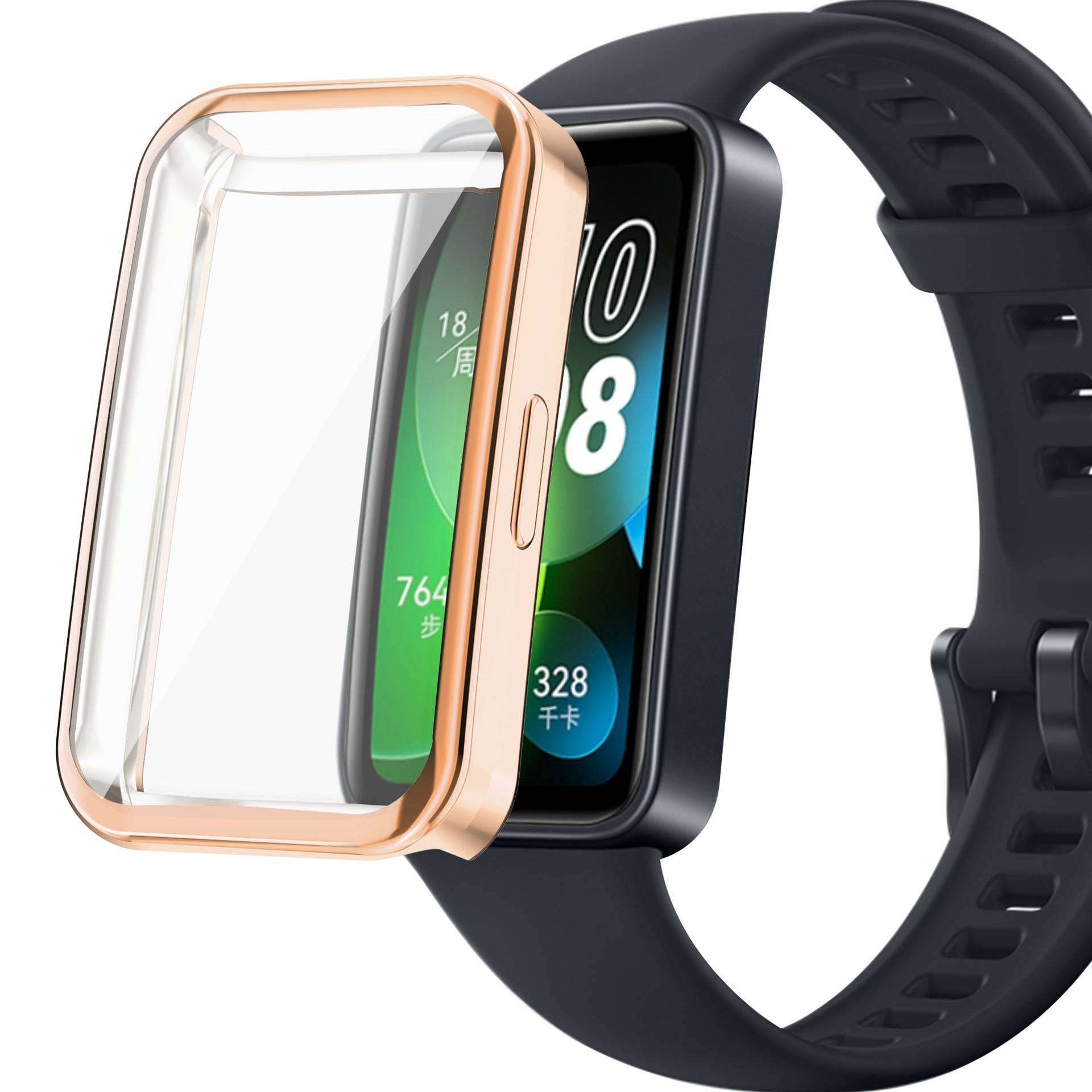 Schutzhülle für Huawei Band 8/8NFC/9/9NFC PinkGold