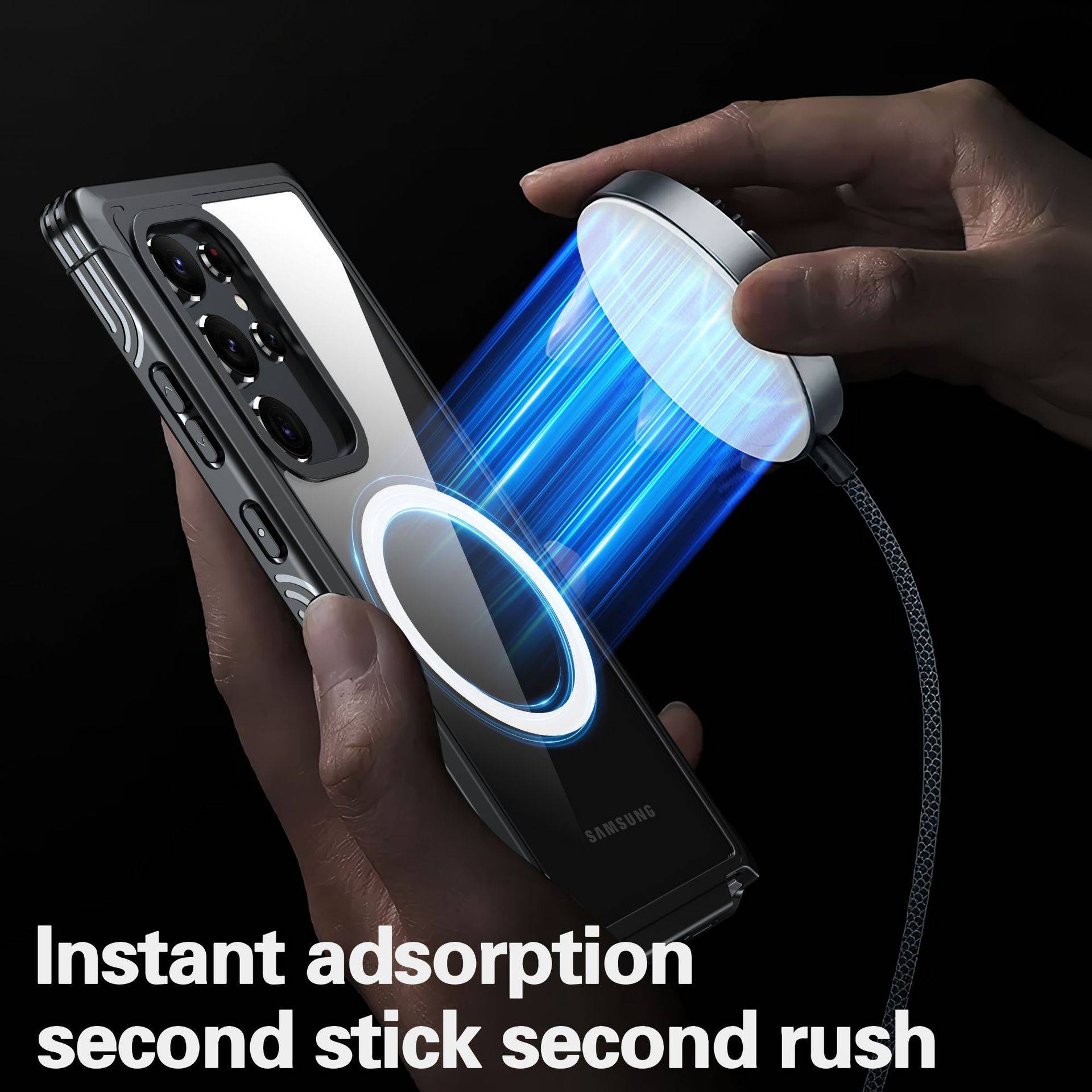 Samsung A55 Magnetische Handyhülle Blue