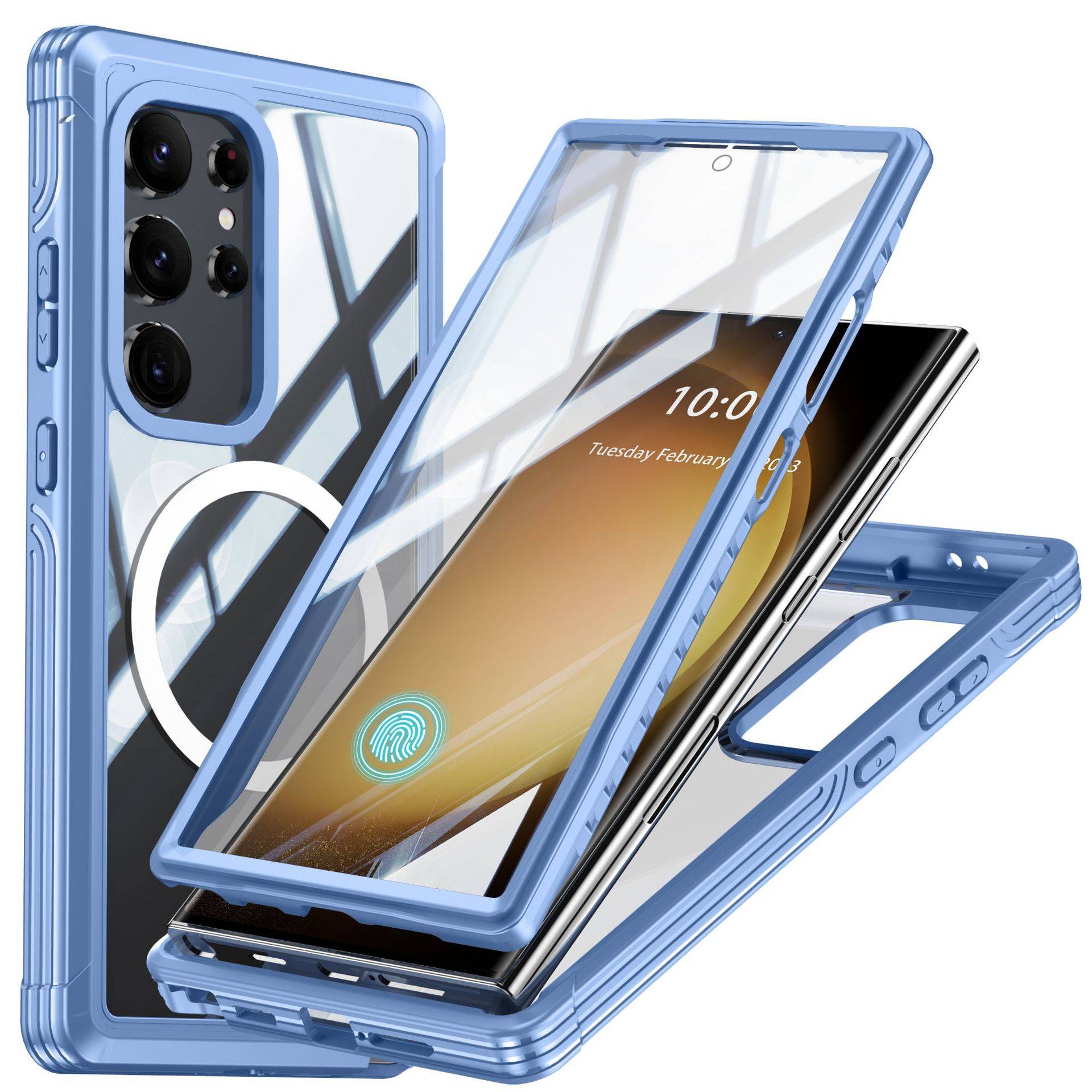 Samsung A55 Magnetische Handyhülle Blue