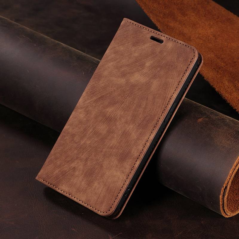 Magnetische Lederhülle für Google Pixel 8 Pro Brown