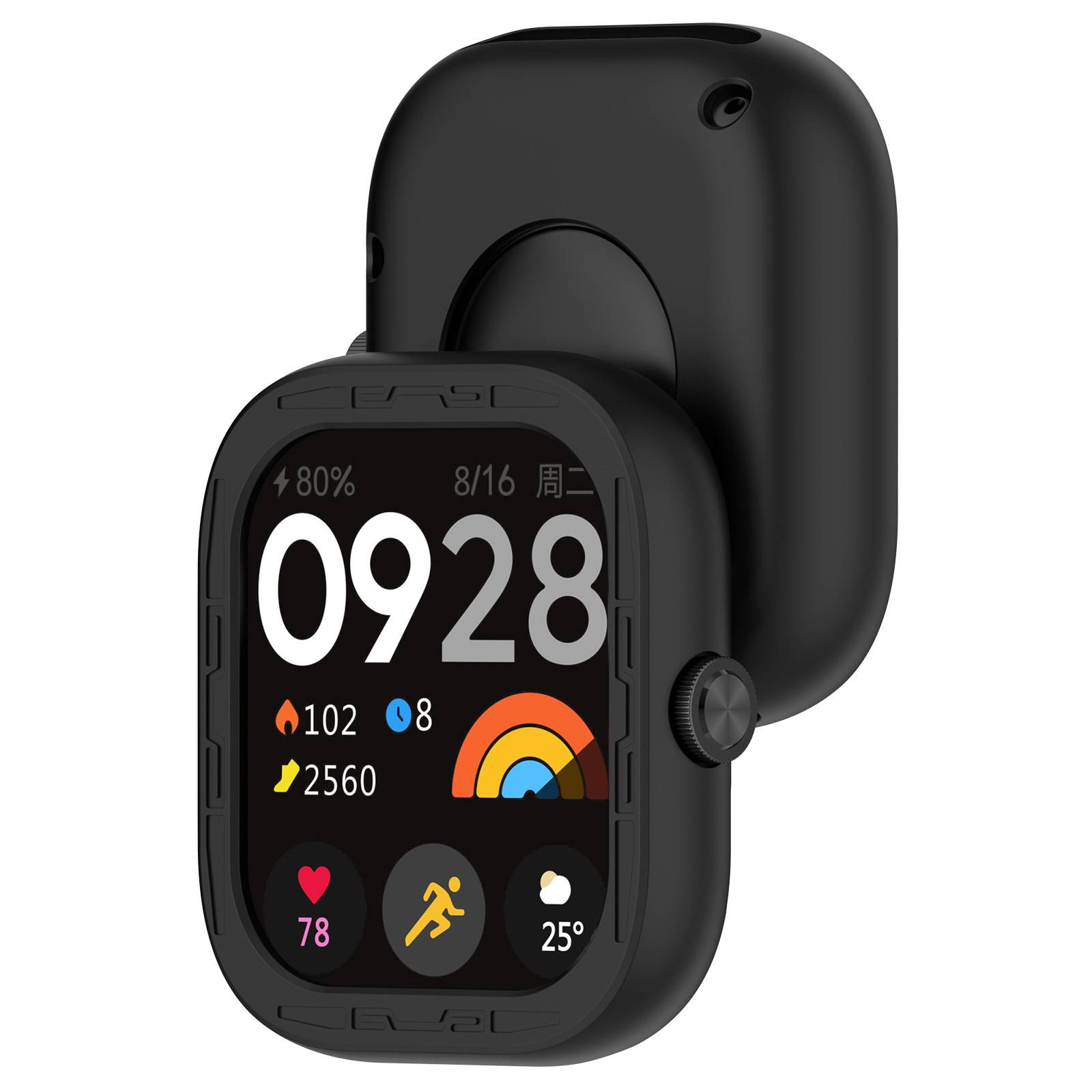 Silikonschutzhülle für Redmi Watch 4 Black