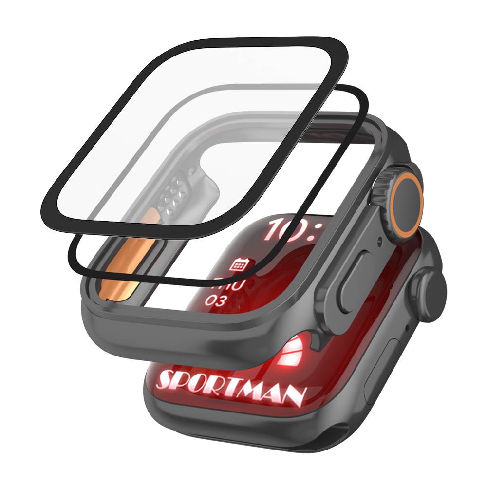 PC-Gehäuse mit Displayschutz für Apple Watch Series 4/5/6, 40 mm Black