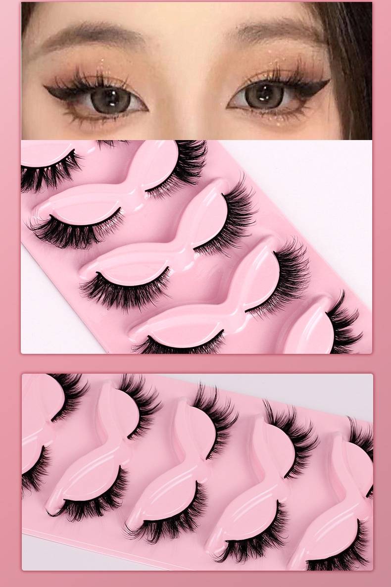 Natürliche künstliche Wimpern 10-Paar BY09