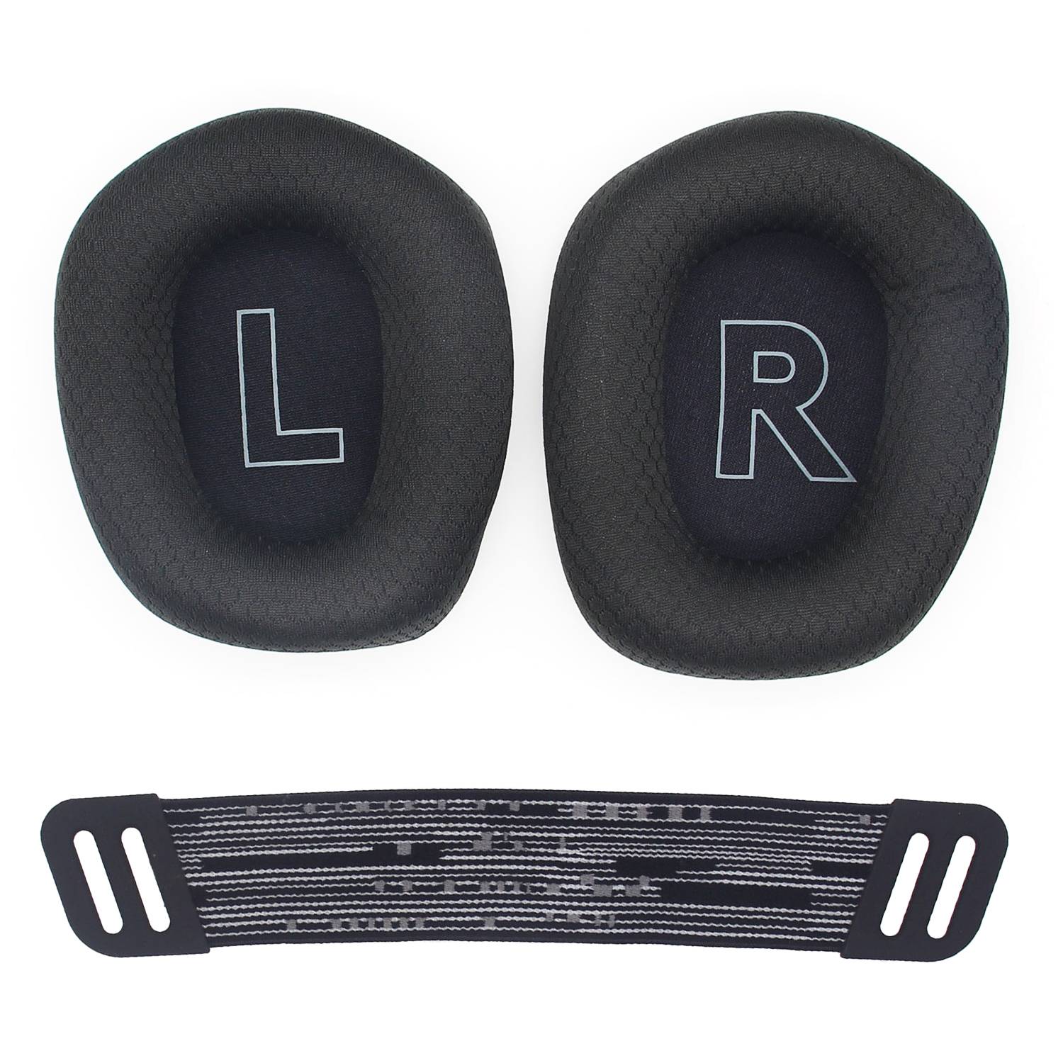 Ohrpolster und Kissen für Kopfbügel für Logitech G733 Black