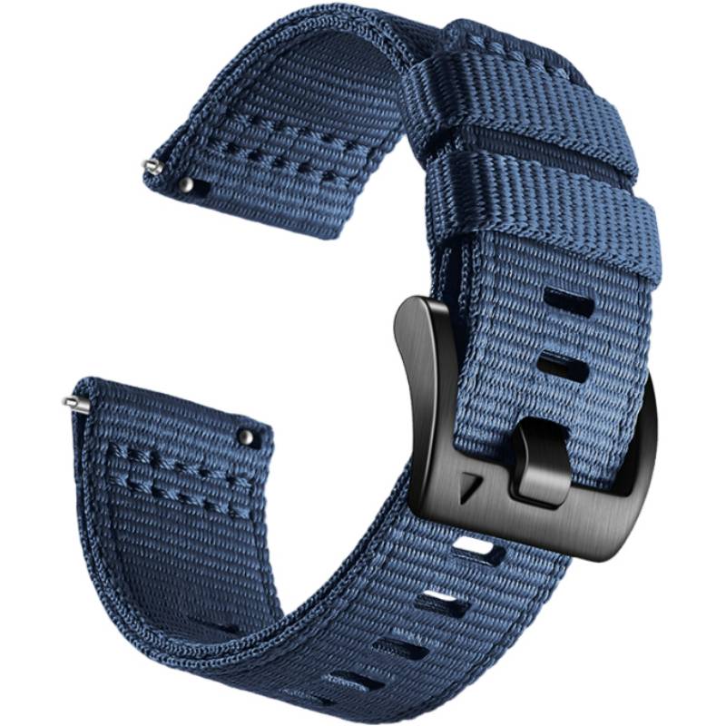Nylon-Uhrenarmband für Garmin Forerunner 255/265/245 Smartwatch Blue S