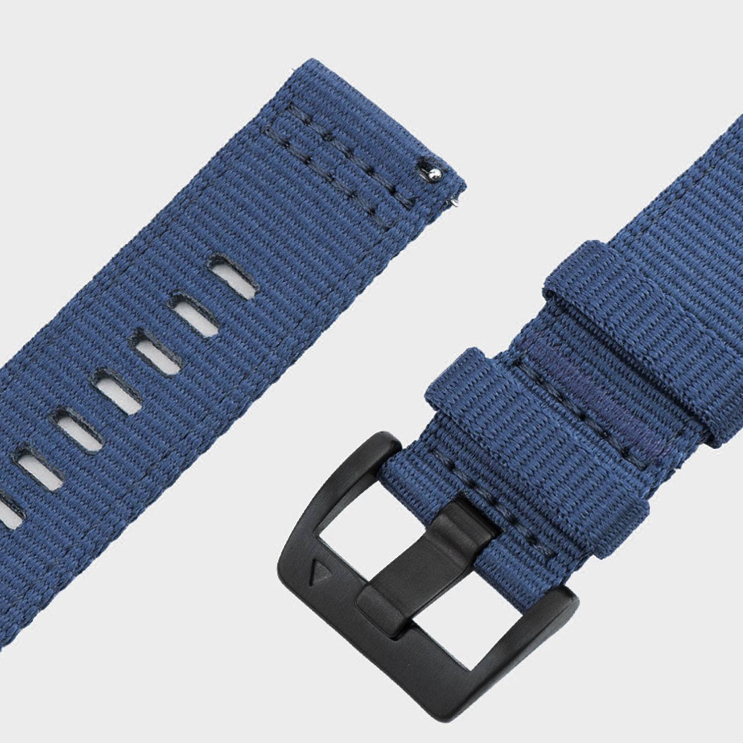 Nylon-Uhrenarmband für Garmin Forerunner 255/265/245 Smartwatch Blue M