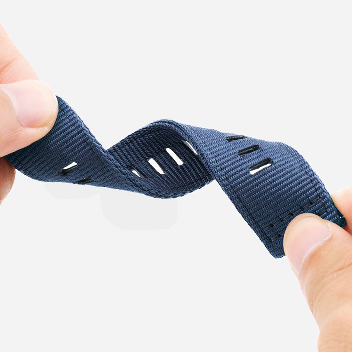 Nylon-Uhrenarmband für Garmin Forerunner 255/265/245 Smartwatch Blue M