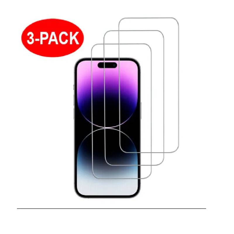 iPhone 15 Pro Displayschutzfolie aus gehärtetem Glas im 3er-Pack