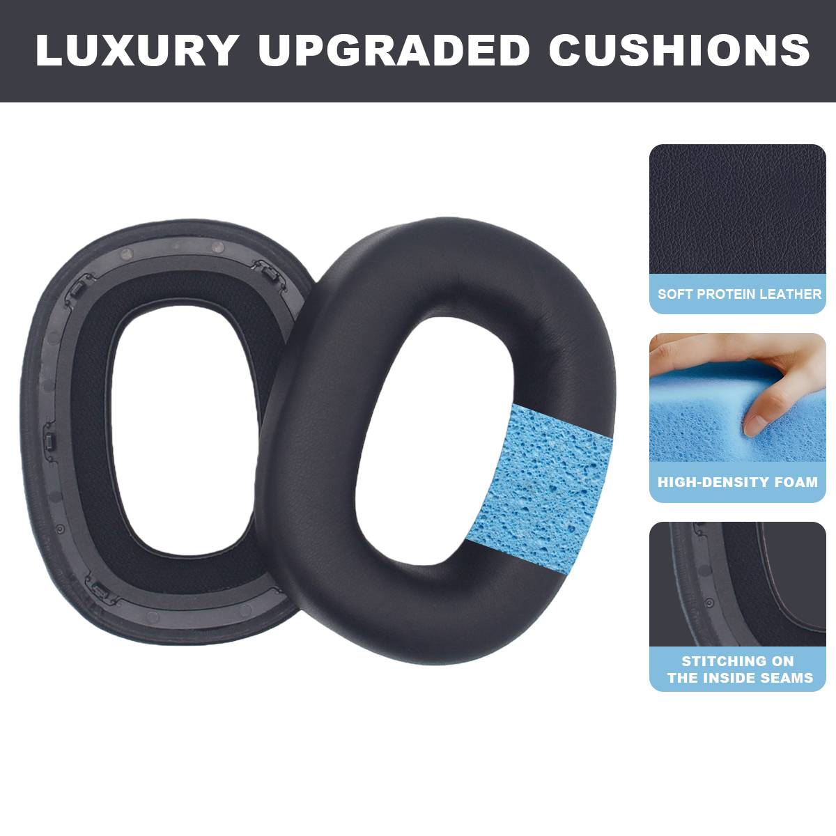 Bowers & Wilkins PX7S2 PX8 Ohrpolster Echtes Leder Black 10