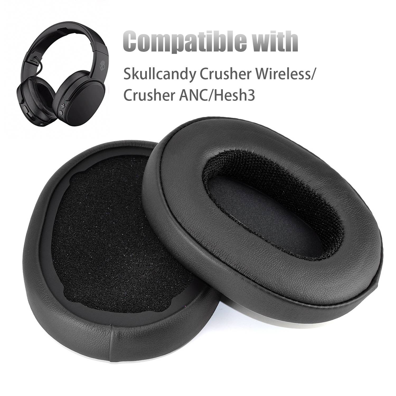Ohrpolster für Skullcandy Crusher Wireless/Crusher ANC/Hesh3 Black