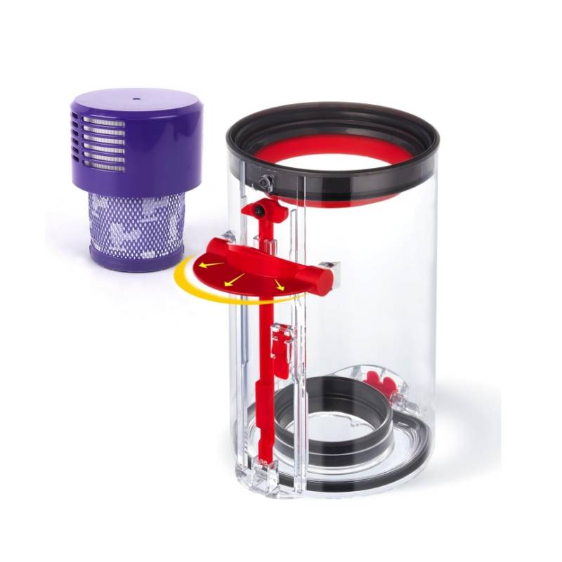 Ersatz-Staubbehälter und Filter für Dyson V10 Staubsauger
