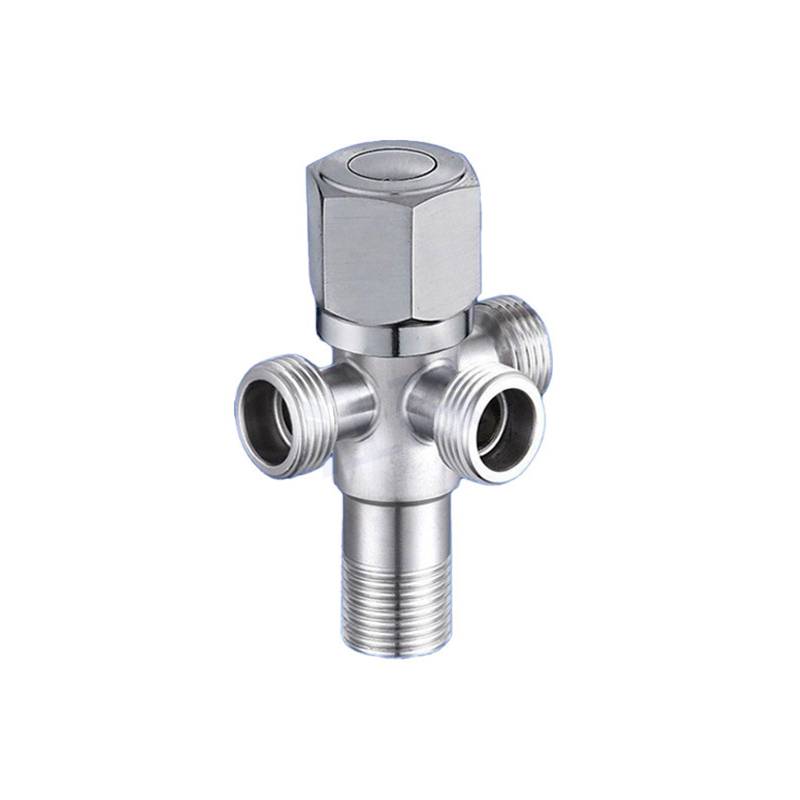 Dreiwege-Eckventil aus Edelstahl 304 mit Kupferkern