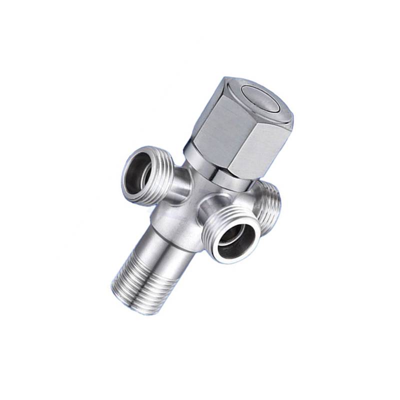 Dreiwege-Eckventil aus Edelstahl 304 mit Kupferkern