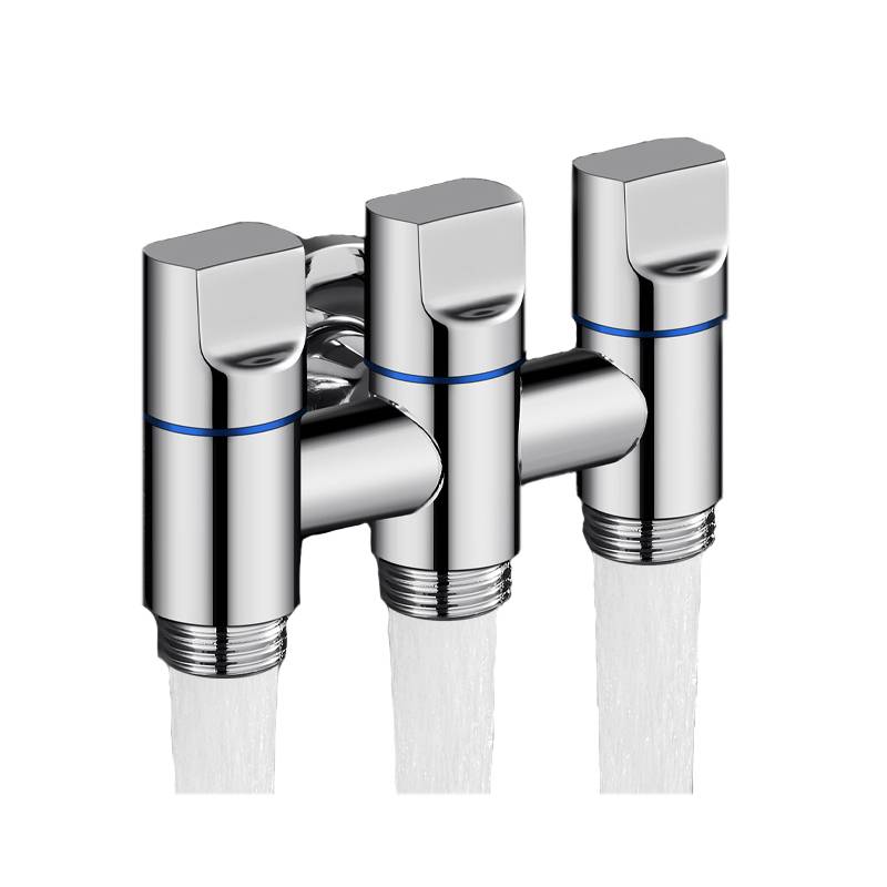 Dreifaches Auslassventil – galvanisierter Edelstahl Silver