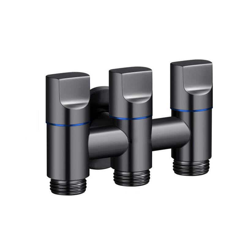 Dreifaches Auslassventil – galvanisierter Edelstahl Grey