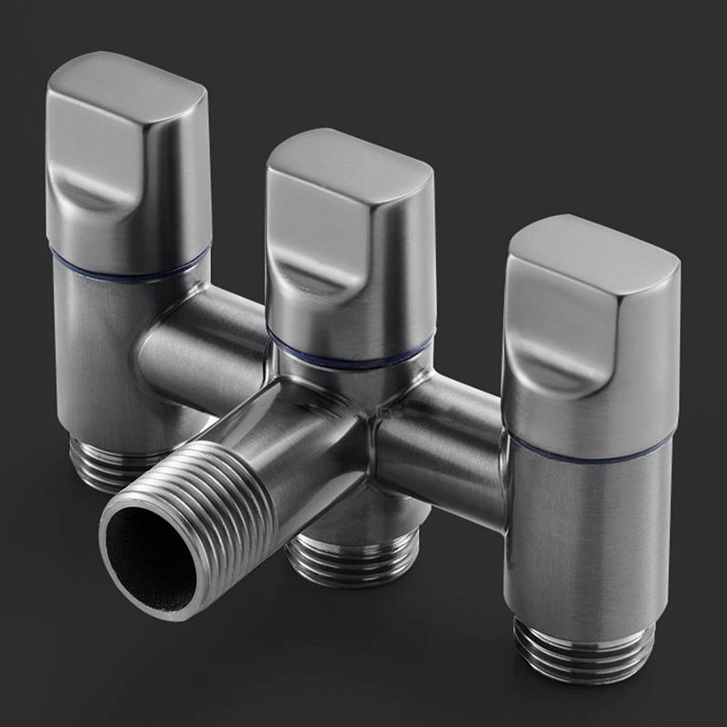 Dreifaches Auslassventil – galvanisierter Edelstahl Grey