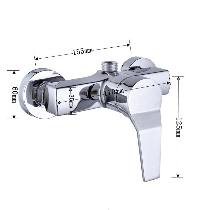 Duschmischer aus Legierung für heißes und kaltes Wasser