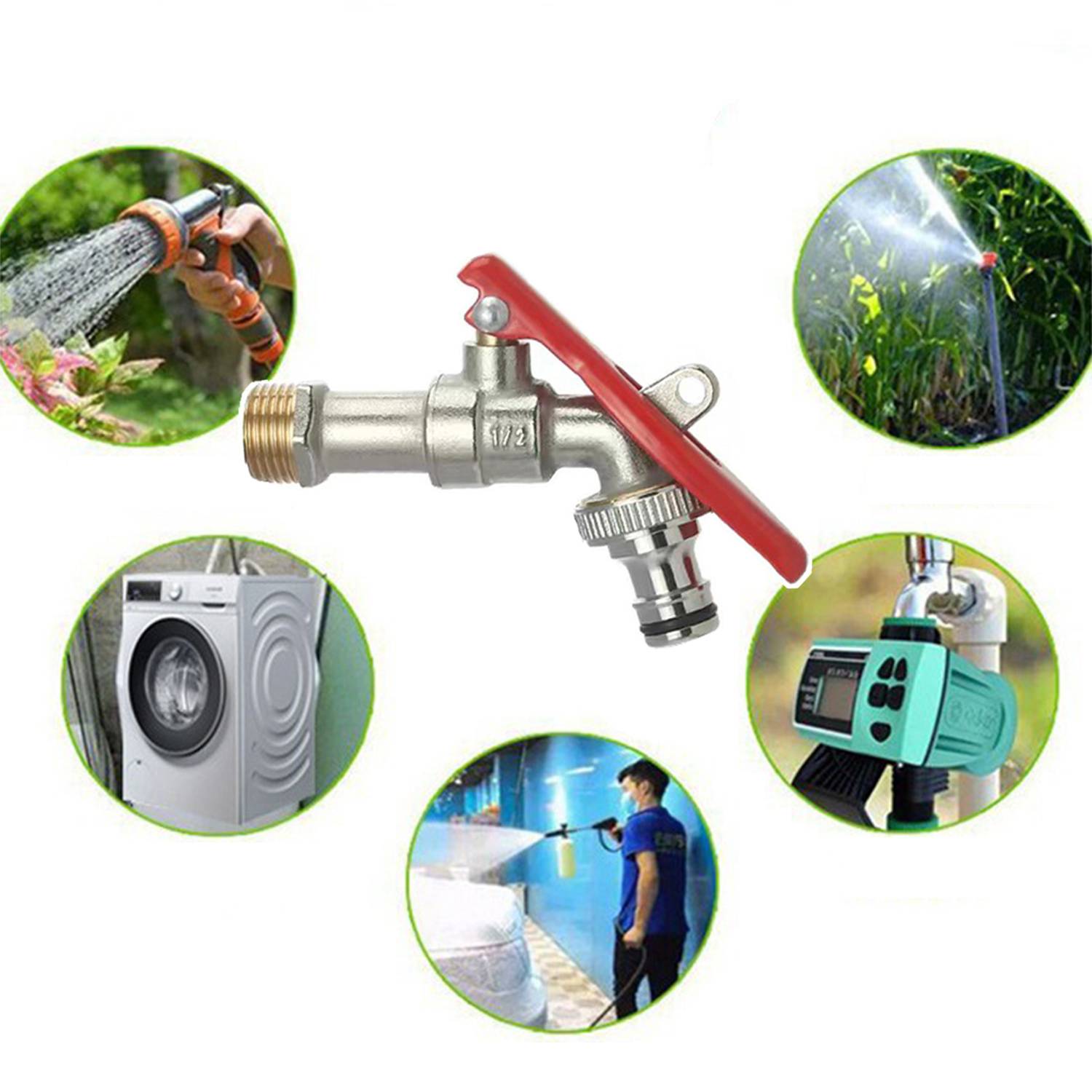 Abschließbarer Messinghahn mit Schnellanschluss