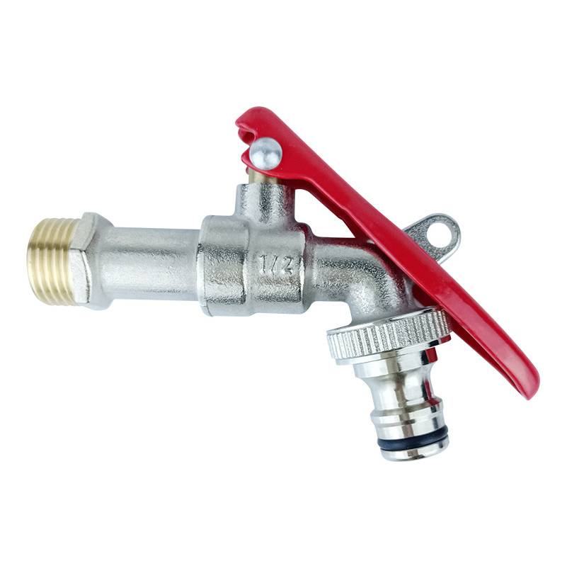 Abschließbarer Messing-Wasserhahn mit Schnellanschluss