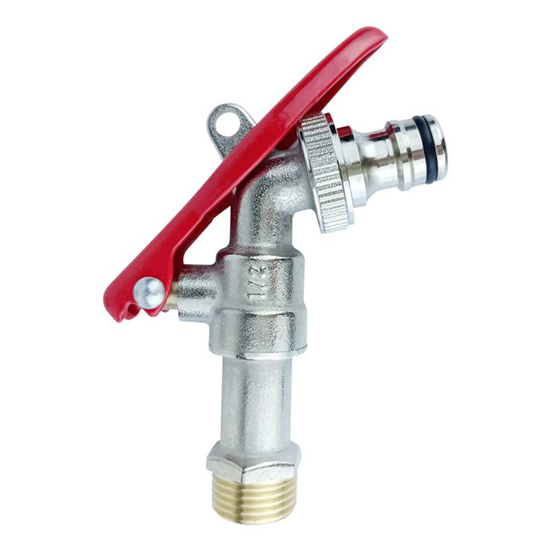 Abschließbarer Messing-Wasserhahn mit Schnellanschluss