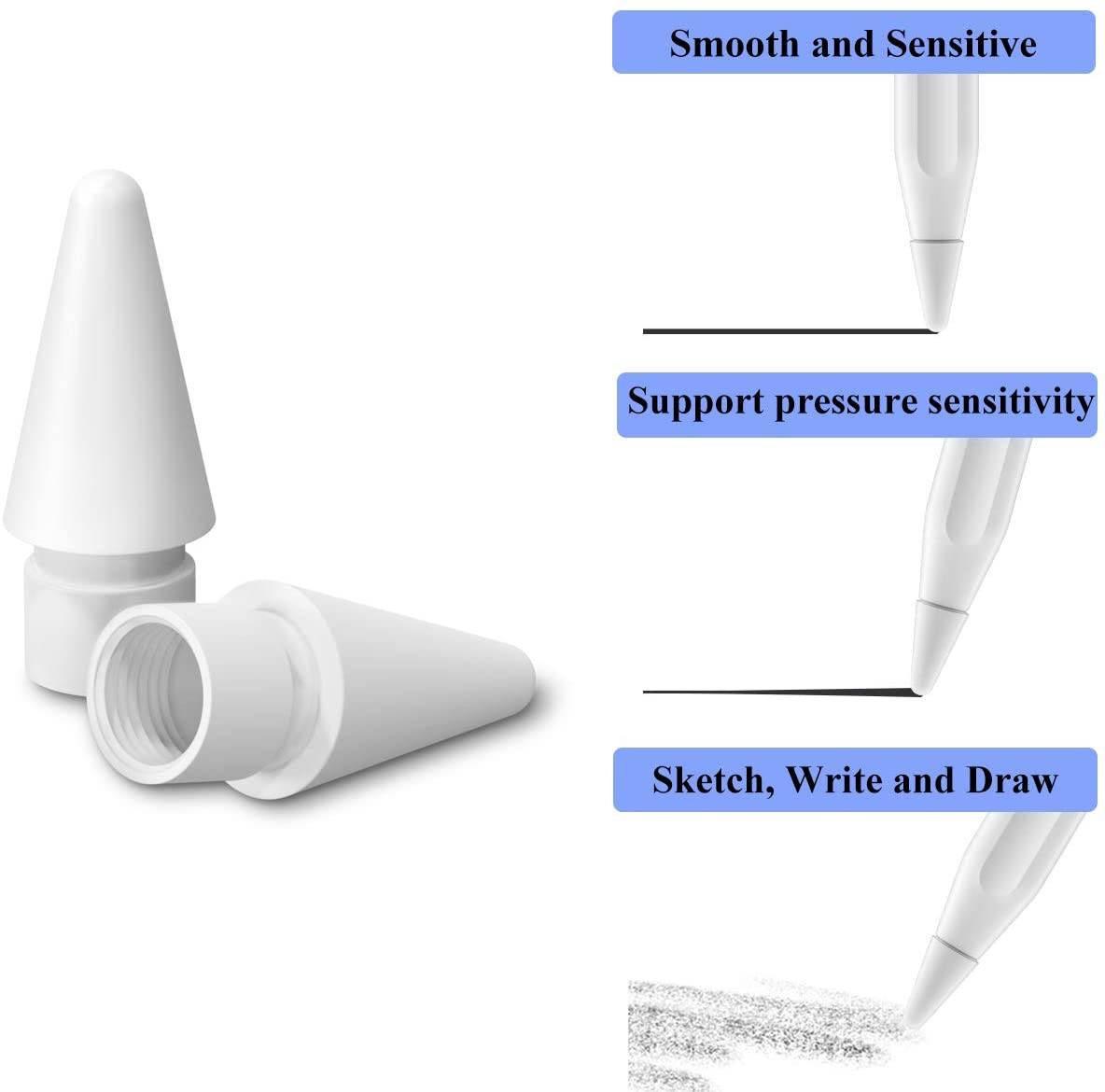 Ersatzspitze für Apple Pencil 1 / 2 Weiß