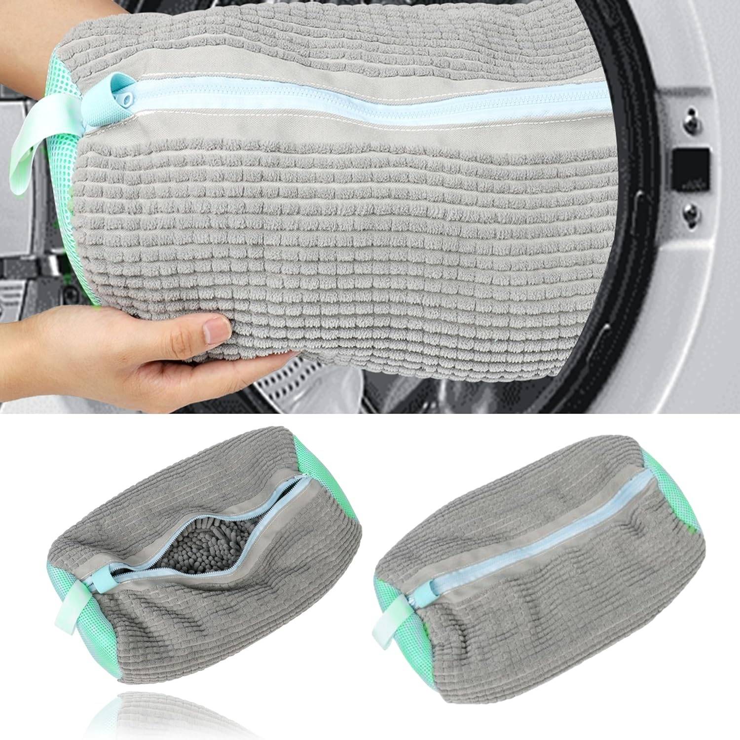 Waschbeutel für Schuhe 2 Stück Grey