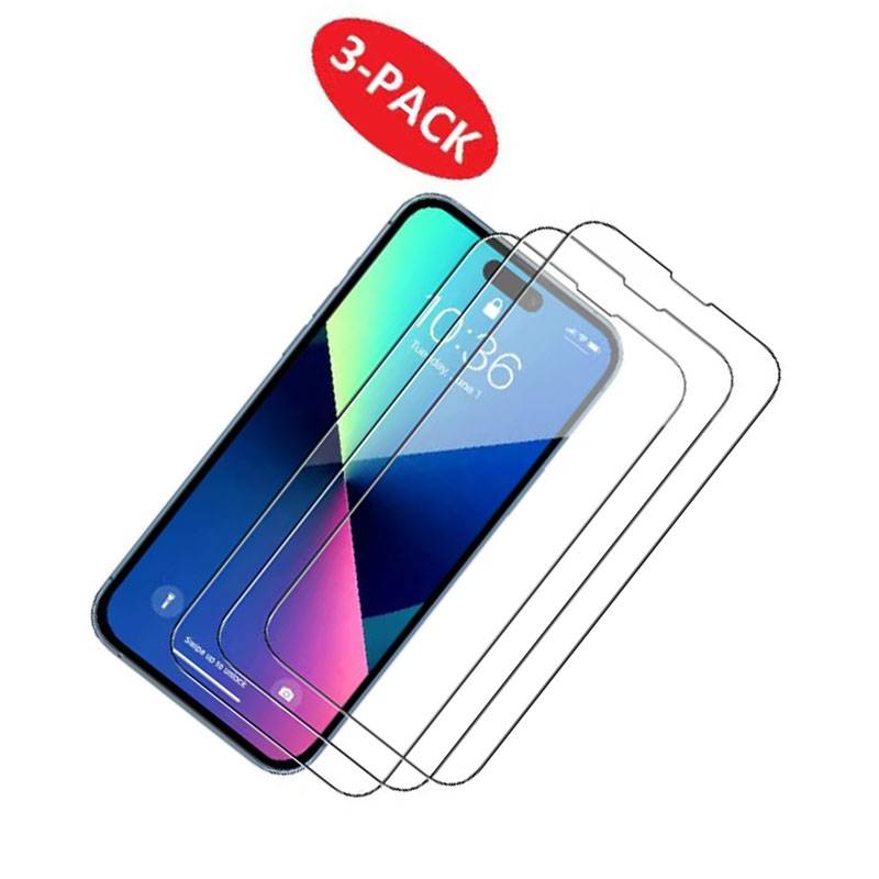 iPhone 14 Displayschutzfolie aus gehärtetem Glas (3er-Pack)